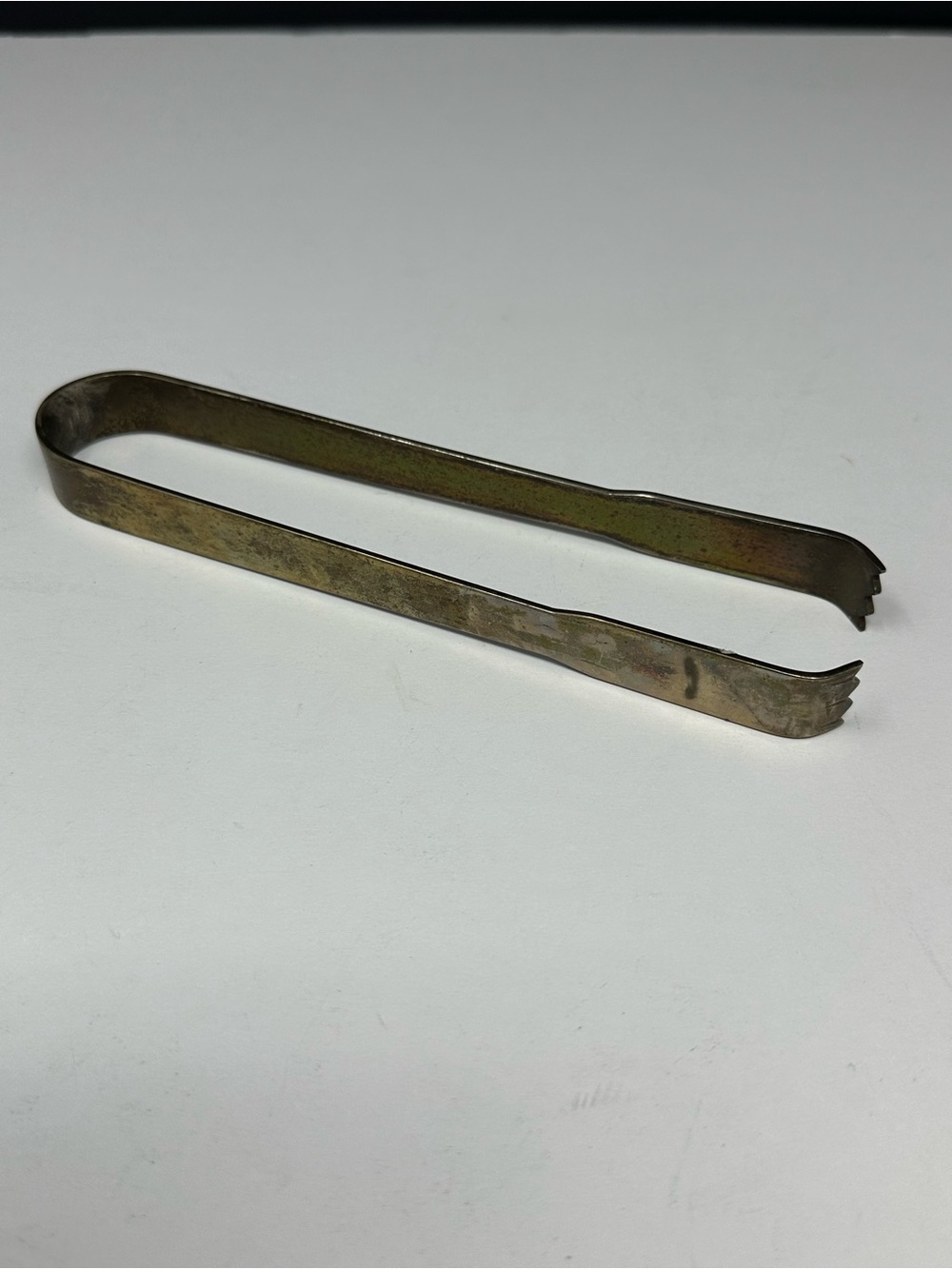 Vintage Godinger silver plate ice tongs for bucket T1